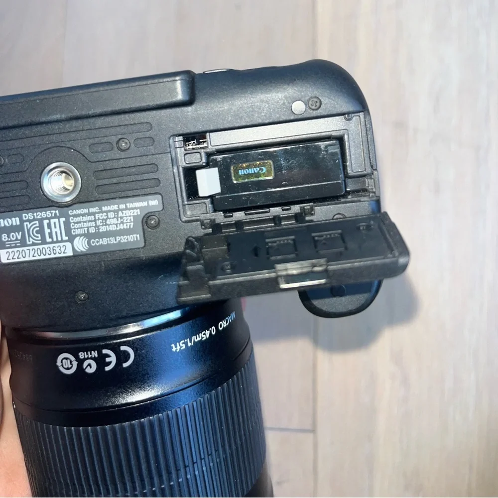 Canon EOS Rebel T6i Digital SLR with EF-S 18-135mm is STM Lens - Wi-Fi Enabled.